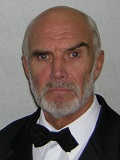 Een foto van de lookalike van Sean Connery